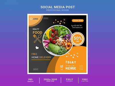 Product sale social media post web banner template