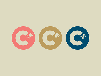 A bunch of C's branding logos