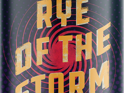 Rye of the Storm - Reject beer beer branding beer can beer label can design hurricane relief