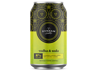 Canned Cocktails branding can design cocktails cucumber design illustration lime package vector vodka