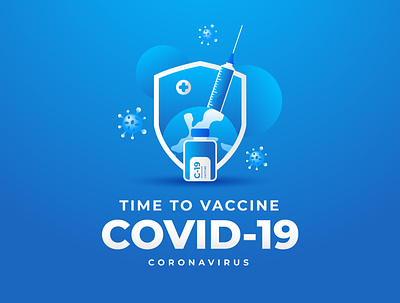 Time To Vaccine Covid-19 branding bussiness covid 19 design graphic design illustration vaccine vector