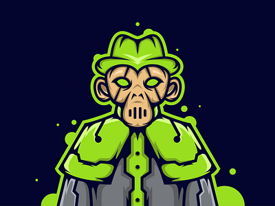 Monkey Poison Mutant animation artwork branding design graphic design illustration logo mascot monkey mutant nft nft art poison vector