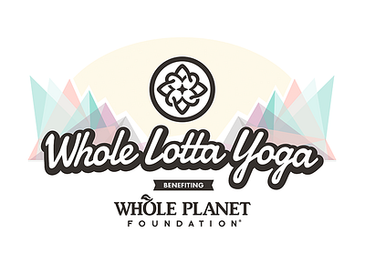 Whole Lotta Yoga austin benefits festival lock up logo lotta mandala sxsw whole yoga yoga festival