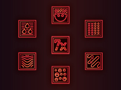 Infrared Heated Yoga Icons