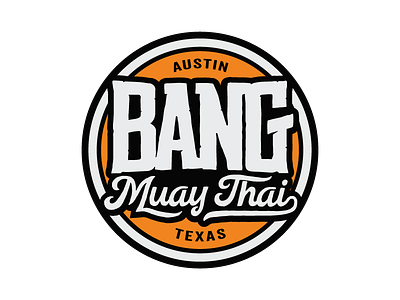 BMT - Logo Revisited austin bang circle kickboxing logo muay thai orange revisited texas v2