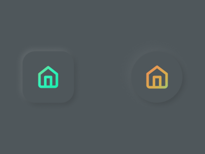 neumorphism app design icon minimal ui web