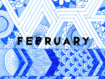 February - 2015 Calendar calendar pattern