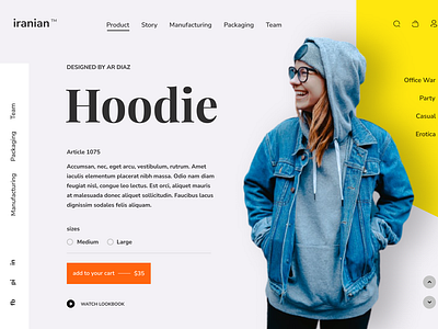 Fashion Brand Homepage Design