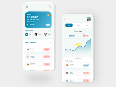 Wallet App Design UI