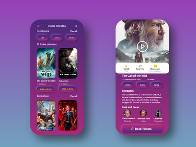 Movie Ticket App adobexd app app design cinema dailyuichallenge gradient movie movie app movie ticket nepal neumorphic ticket app ticketing ui ui design ux