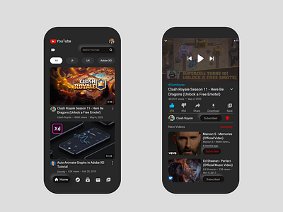 YouTube App Redesign