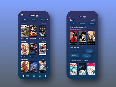 Anime App Designs Themes Templates And Downloadable Graphic Elements On Dribbble