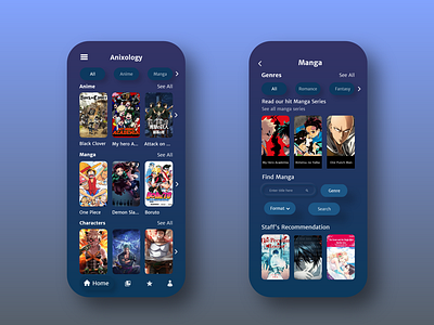 Anime App Design