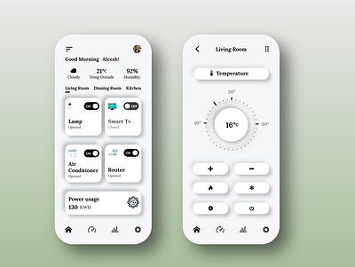 Smart Home App adobexd app app design controller digital remote control smart home app smarthome ui ui design ux weather