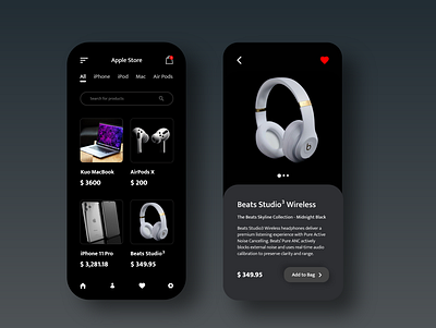 Apple Store adobexd app app design apple design apple store digital shopping shopping app ui ui design ux