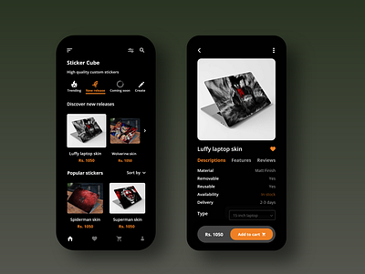 Sticker app store adobexd app app concept app design nepal online shop online shopping online store sticker ui ui design ux