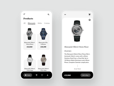 Watch Shop App adobexd app app design ecommerce app ecommerce design online shopping online store ui ui design watch watch ui watches