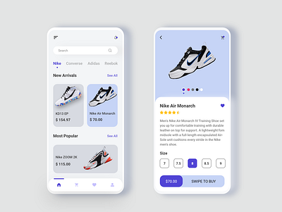 Shoes Store App Design adobexd app app design ecommerce app ecommerce design online shopping shoes app shoes store ui ui design ux