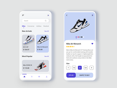 Shoes Store App Design