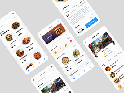 Food Ordering App adobexd app app design food app food delivery food ordering app online food order online shop ui ui design ux