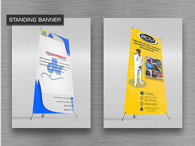 Standing Banner Design for Announcement advertising banner ad banner ads banner design branding design