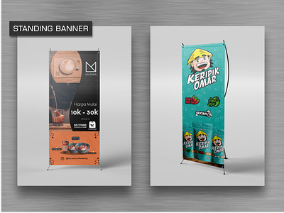 Standing Banner Design for Advertising advertising banner ad banner ads banner design branding design