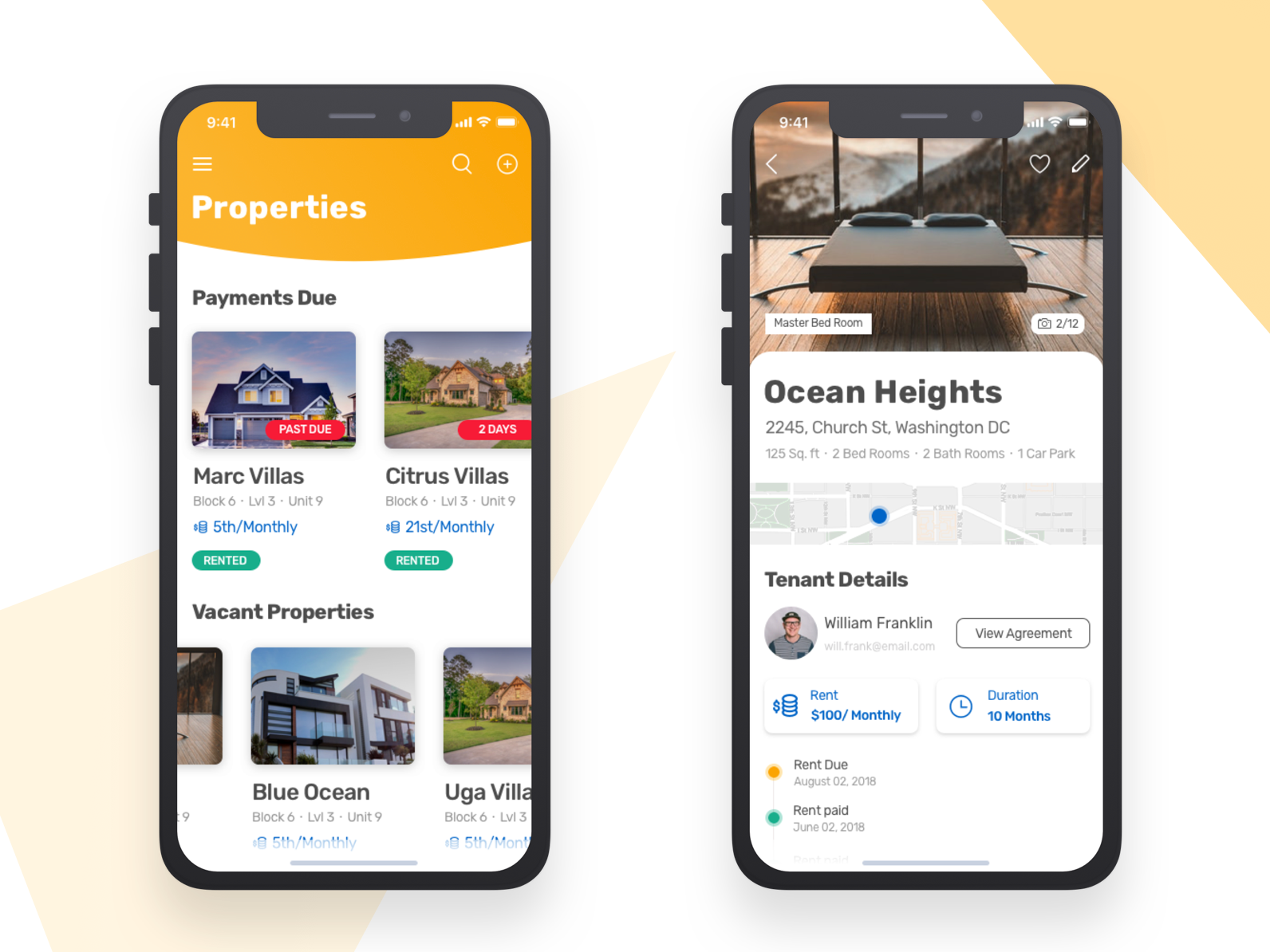 Property rental management app by Janindu Ranawake on Dribbble