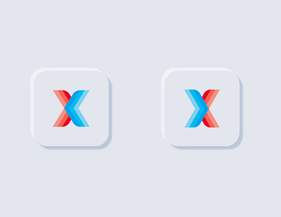 X logo Icon abstract branding cool design fun gradient graphic design icon icon logo letter logo logo simple logo ui vector wordmark x logo
