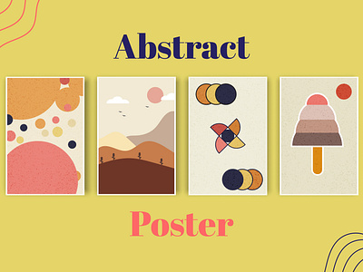 Abstract Art Poster absrtact ai art retro trend