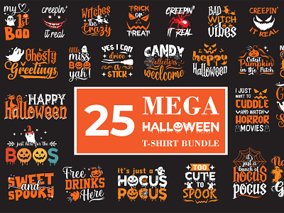 25 T-shirt Design only $3 Link: https://lnkd.in/g_u429_Q absrtact art branding design graphic design happy halloween illustration print retro svg t shirt vector