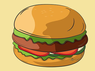 Burger illustration absrtact art banner branding clip art cool design food graphic design illustration retro vector