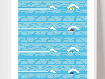 Swim Print art contemporary contemporarydesign graphicdesign homedecor illustration interiordesign poster posterart prints