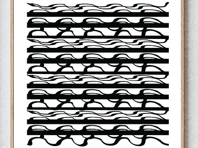 Waves print art contemporary contemporarydesign graphicdesign homedecor illustration interiordesign poster print design prints