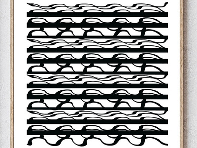 Waves print art contemporary contemporarydesign graphicdesign homedecor illustration interiordesign poster print design prints