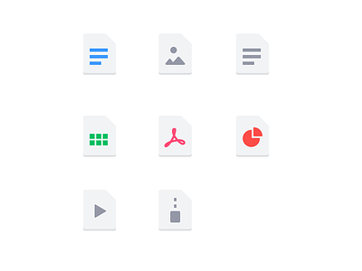 File Types clean dashboard fintech form getform icon icon set minimal ui