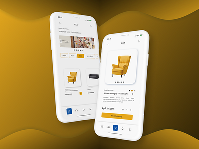 Furniture Store Mobile Application bitcoin chart cryptocurrency market design dogecoin illustration logo mobile application ui design ux design