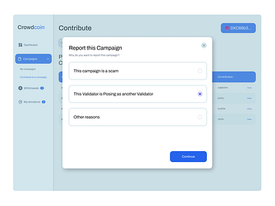 Crowdcoin (Report a campaign)