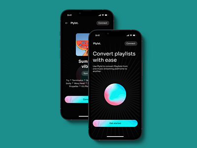 Plylst. (Playlist converter) app apple music design product design spotify ui ux