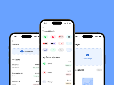 Money Management App design fintech product design ui ux