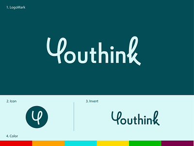 Youthink v.3 approved approved branding color courses design icon knowledge logo think wordmark youth