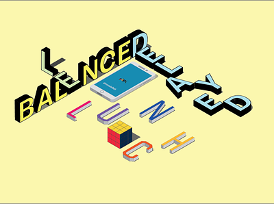 LebalancedBanner design illustration typography