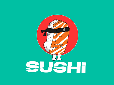 Sushi Warrior character cute illustration illustrations sushi