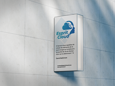 Esprit Cloud Wall branding design graphic design logo logo design mockup