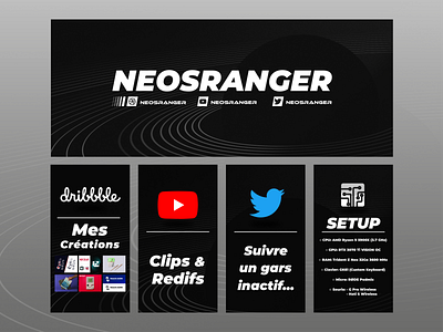 Stream Space Overlay Pannels branding design graphic design overlay