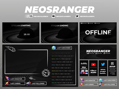 Stream Space Overlay branding design graphic design overlay