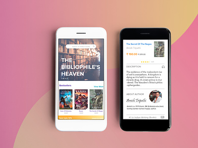 Book Online App UI ui design