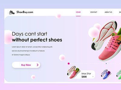 Shoe Brand Web Design adobexd advertising appdesigner branding design graphic illustration prototype typography ui ui design ux uxui