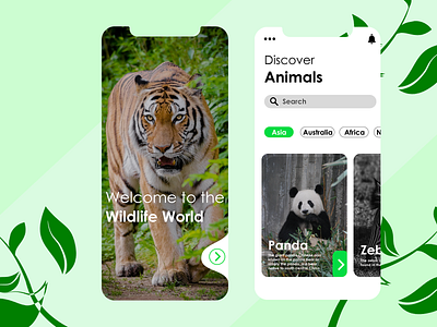 Wildlife App UI by Harsh Kaushik on Dribbble