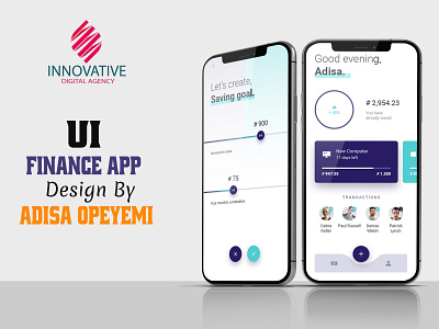 Financial Mobile App UI app branding business design graphic graphic design ui ux vector web