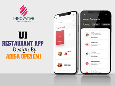 Restaurant Mobile App UI app branding business design graphic graphic design typography ui ux web